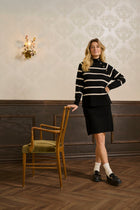 CREAM DELA PULLOVER | BLACK STRIPE