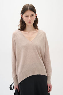 IN WEAR LUKKA PULLOVER | BEIGE MELANGE - BROWN