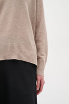 IN WEAR LUKKA PULLOVER | BEIGE MELANGE - BROWN