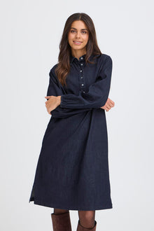 FRANSA CHICAGO DRESS 7 | UNWASHED BLUE DENIM