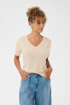 CREAM NAIA T-SHIRT | OATMEAL