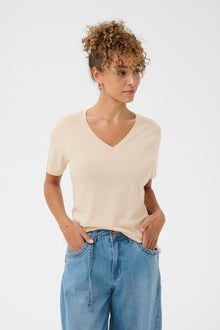 CREAM NAIA T-SHIRT | OATMEAL