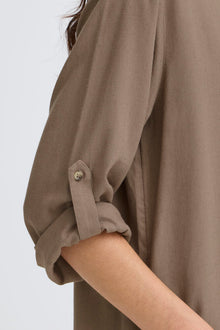 FRANSA JETT DRESS | BROWN