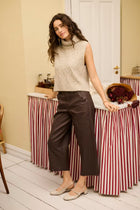 CREAM WINNI TROUSER | JAVA BROWN