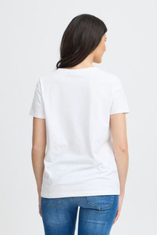 FRANSA ZASHOULDER TEE | ANTIQUE WHITE