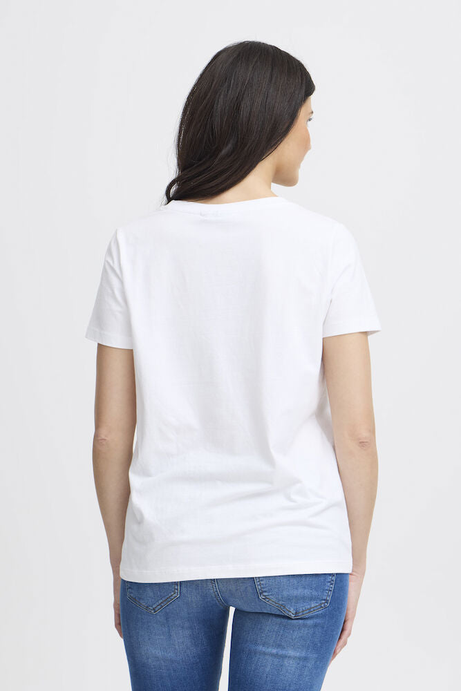 FRANSA ZASHOULDER TEE | WHITE