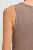 FRANSA HIZAMOND TOP | BROWN
