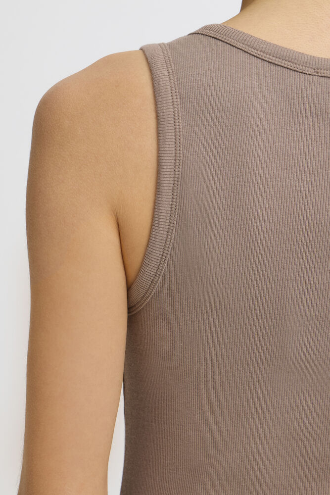 FRANSA HIZAMOND TOP | BROWN