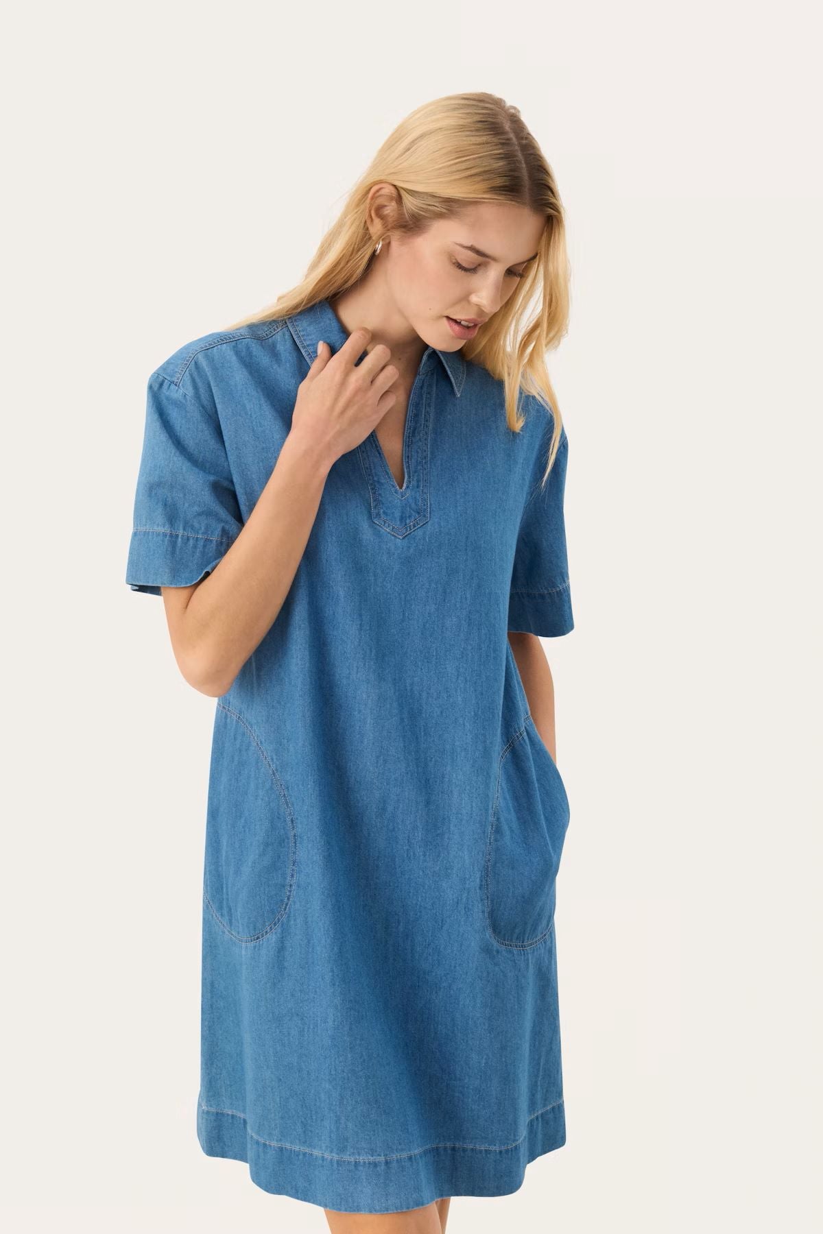 PART TWO RAQUELA DRESS | LIGHT BLUE