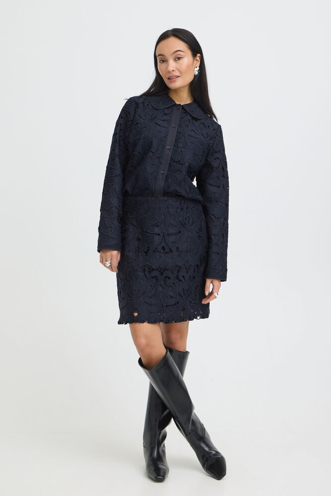 FRANSA GABRIELLE SKIRT | SALUTE BLUE
