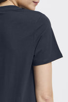 FRANSA ZASHOULDER TEE | DARK BLUE