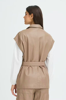 FRANSA LEX WAISTCOAT | PINE BARK