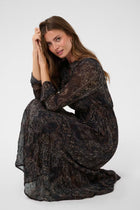 CREAM JESSICA DRESS | DARK ORIENTAL Blue