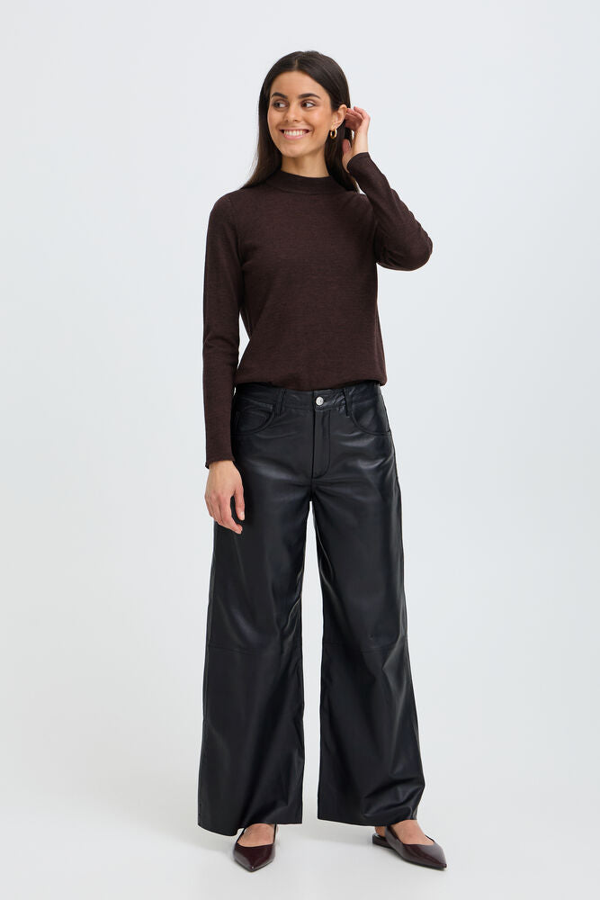 FRANSA VIONNA LEATHER PANT | METEORITE