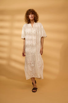 FRANSA PAMA DRESS | WHISPER WHITE