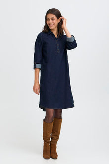 FRANSA CHICAGO DRESS | BLUE DENIM
