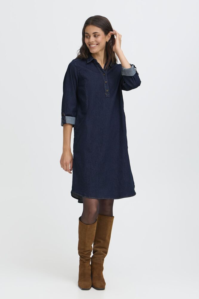 FRANSA CHICAGO DRESS | BLUE DENIM