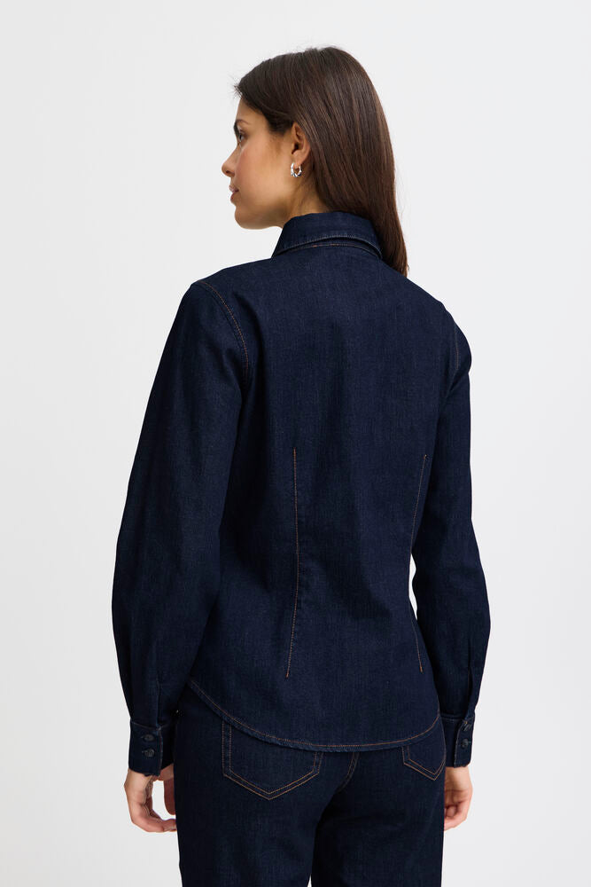 FRANSA CHICAGO SHIRT | UNWASHED BLUE DENIM