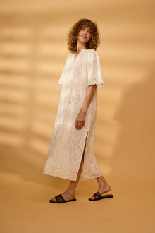 FRANSA PAMA DRESS | WHISPER WHITE