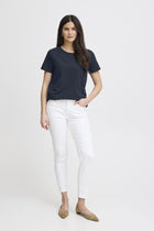 FRANSA ZASHOULDER TEE | DARK BLUE