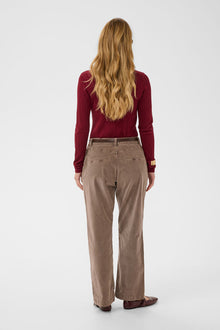 CREAM BRADY PANT | BROWN LENTIL