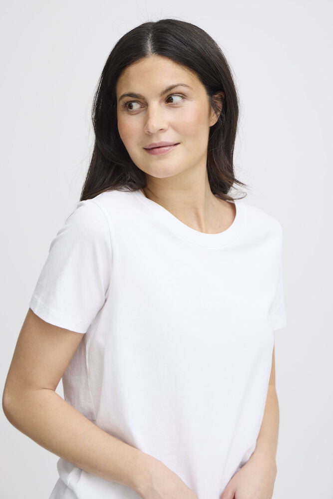FRANSA ZASHOULDER TEE | WHITE