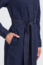 FRANSA CHICAGO DRESS 4 | UNWASHED BLUE DENIM