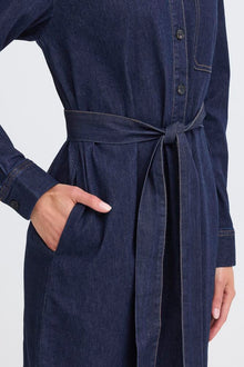 FRANSA CHICAGO DRESS 4 | UNWASHED BLUE DENIM