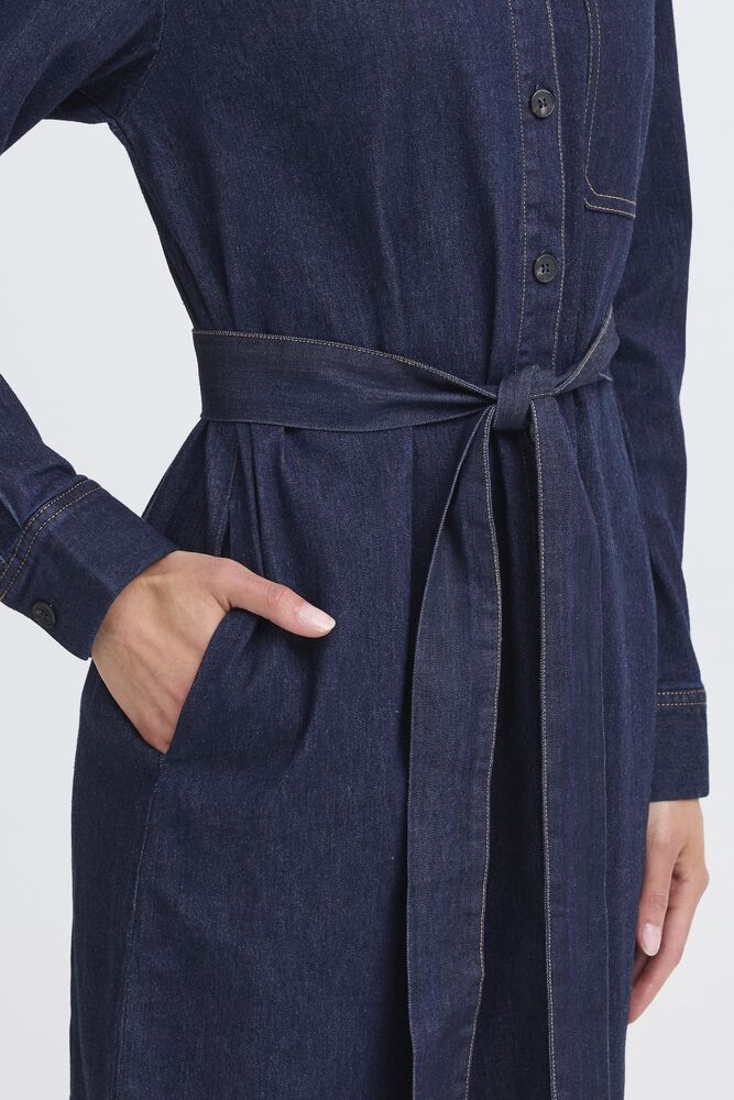 FRANSA CHICAGO DRESS 4 | UNWASHED BLUE DENIM