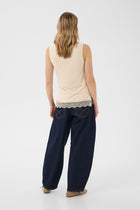 CREAM ALVAIA TANK | OATMEAL