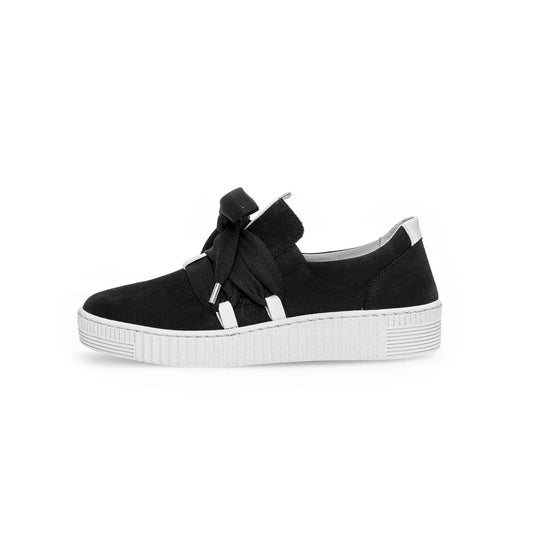 GABOR SLIP ON SNEAKER | BLACK
