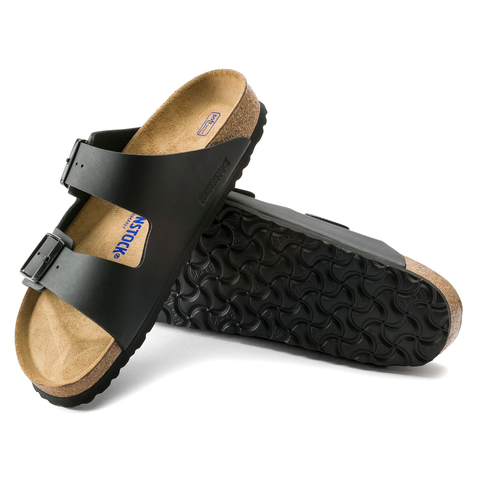 BIRKENSTOCK ARIZONA SOFT FOOTBED BIRKO FLOR | BLACK