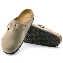 BIRKENSTOCK BOSTON SOFT FOOTBED SUEDE | TAUPE