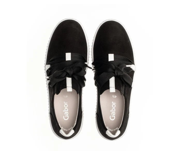 GABOR SLIP ON SNEAKER | BLACK