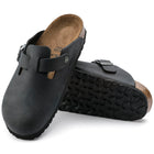 BIRKENSTOCK BOSTON OILED LEATHER | BLACK