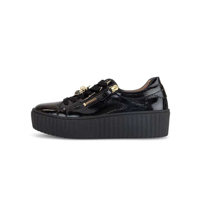 GABOR PLATFORM SNEAKER | BLACK
