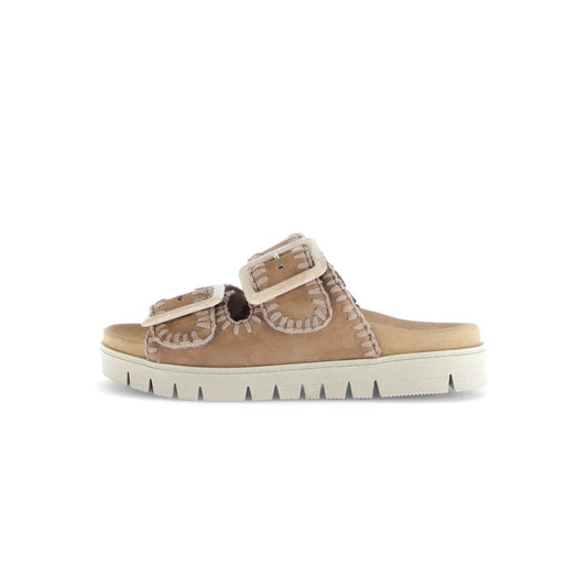 GABOR 2-STRAP SANDAL | WALNUT