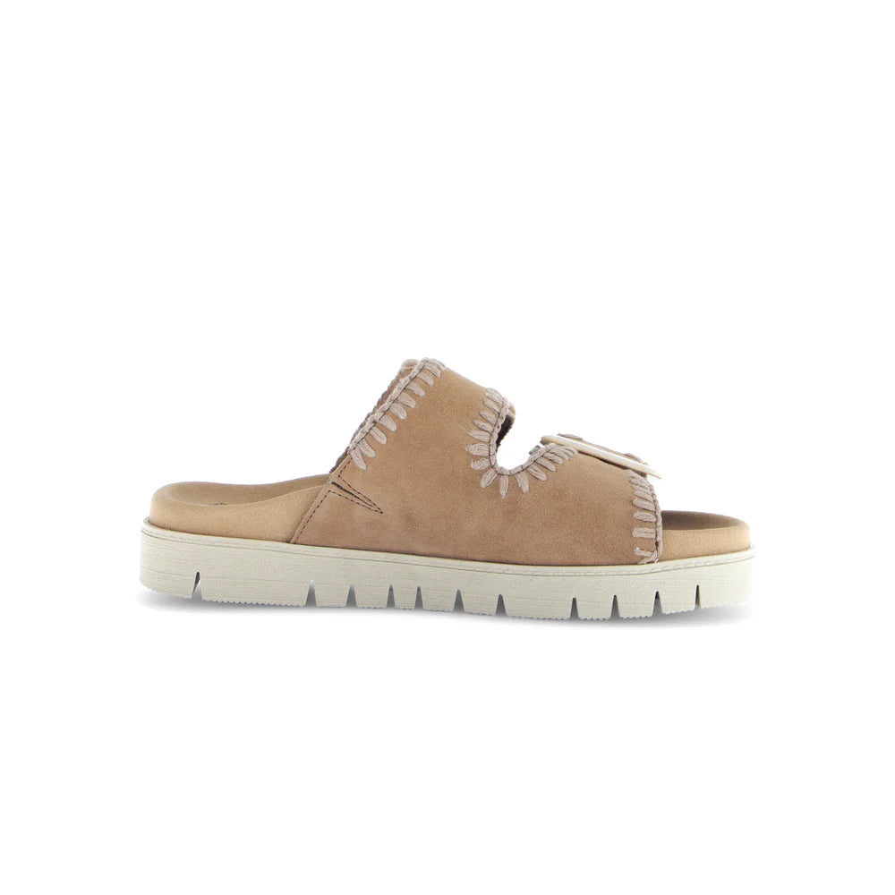 GABOR 2-STRAP SANDAL | WALNUT