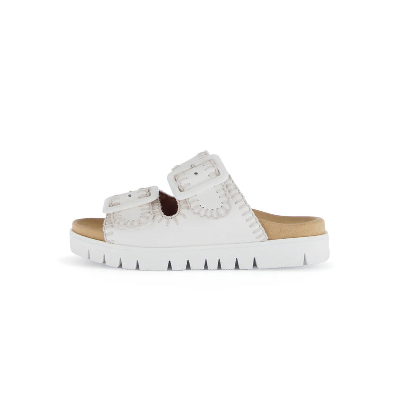 GABOR  2-STRAP SANDAL | OFF WHITE