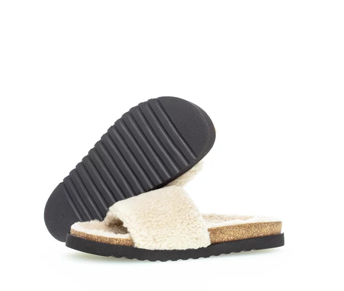 GABOR WOOL SLIPPER | BEIGE