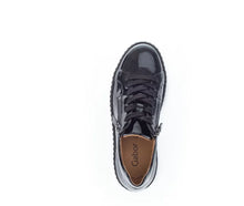 GABOR PATENT PLATFORM SNEAKER | BLACK