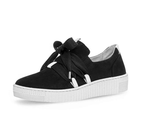 GABOR SLIP ON SNEAKER | BLACK