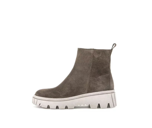 GABOR BIKER BOOT | Gray SUEDE