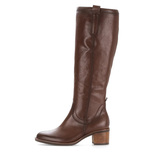 GABOR TALL BOOT | TEAK BROWN