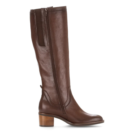 GABOR TALL BOOT | TEAK BROWN
