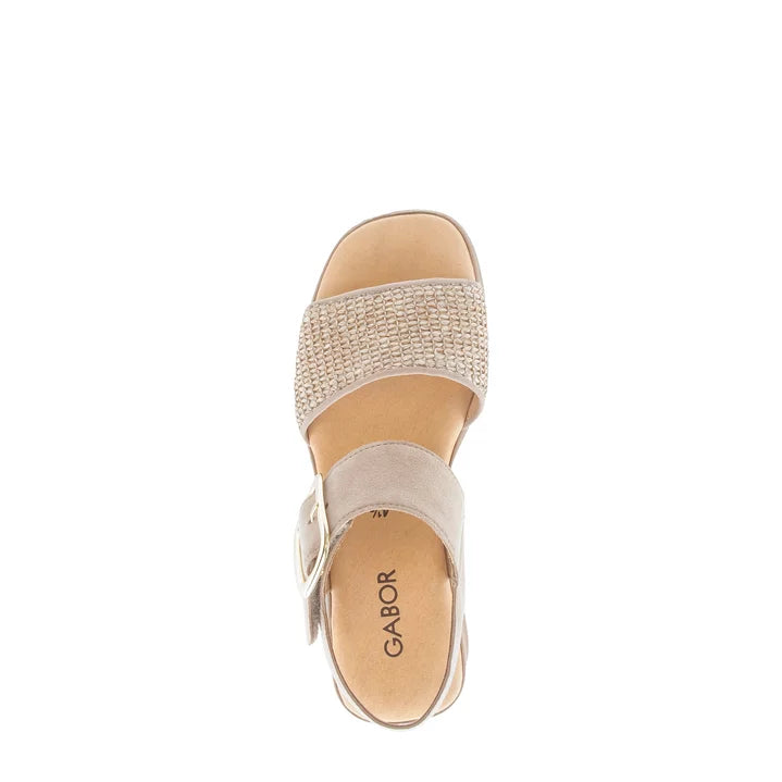 GABOR CHUNKY STRAPPY SANDAL | SAND