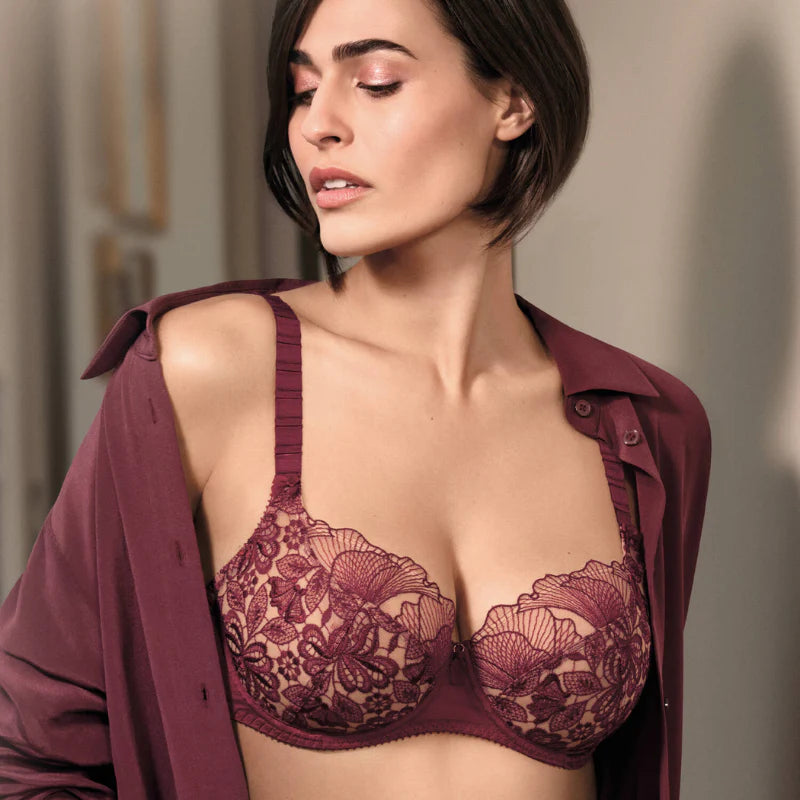 EMPREINTE AGATHE LOW NECK | AMARANTE