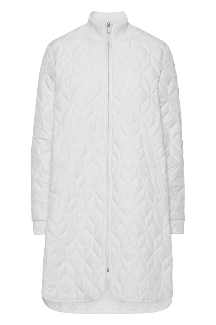 ILSE JACOBSEN PADDED QUILT COAT | MILK CREAM