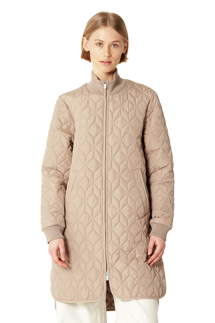 ILSE JACOBSEN PADDED QUILT COAT | WHEAT