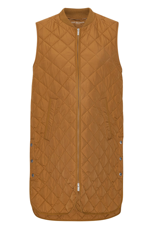 ILSE JACOBSEN QUILT VEST | GOLDEN BROWN